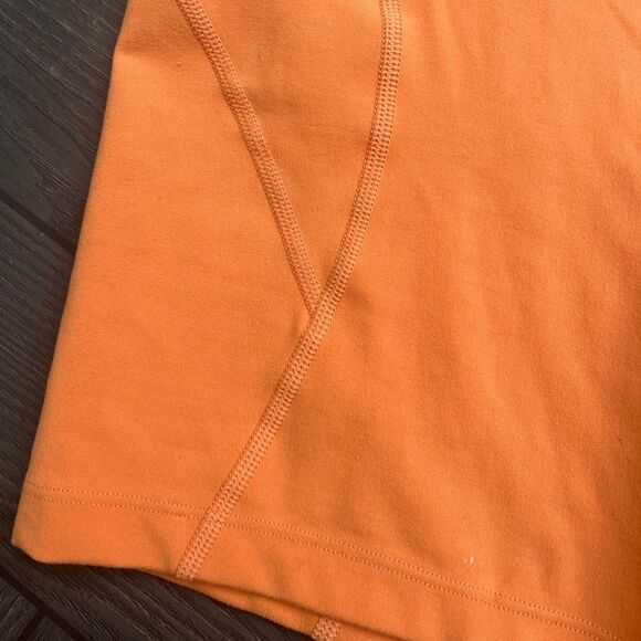 L*Space orange bike shorts, high-waisted, V front, size Med - Picture 3 of 6